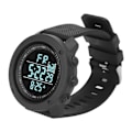 Miniatyrbilde 3 av 8: Utendørs LCD Klokke Multifunksjon Vanntett Sport Digital Armbåndsur for Fritid Løping Sykling Fjellklatring Svart