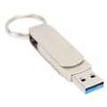 Miniatyrbillede 1 af 8: Nøglering Flashdrev 2 i 1 OTG USB3.0 TIL USB C Mobiltelefon Computer Dobbelt Brug 360° Rotation U Disk 64GB