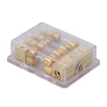 Miniatyrbillede 3 af 8: Strømfordelingsblok Bil Audio Splitter 1 Ind 4 Ud Jordfordeler Sikringsholder 60A