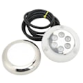 Miniatyrbillede 8 af 8: 3,5in LED Undervandslys Overflademontering IP68 Vandtæt 12V‑24VDC til Yacht Marine Båd Blåt Lys 4W