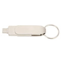 Miniatyrbilde 8 av 8: Nøkkelring Flash Drive 2 i 1 OTG USB3.0 TIL USB C Mobiltelefon Datamaskin Dobbelt Bruk 360° Rotasjon U Disk 32GB