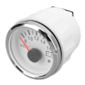 Miniatyrbillede 4 af 8: 52MM Båd Voltmeter DC9 til 32V Pointer Spændingsmåler med Farverig Baggrundsbelysning til RV'er Yachts Fiskebåde Skibe Hvid Plade Sølv Cover