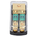 Miniatyrbillede 6 af 8: 1 ind 2 ud 0/4 AWG til 4/8 AWG lydstrømsikringsholderboks med gennemsigtigt dæksel til bil lastbilbåd RV