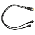 Pikkukuva 8 / 8: Mini SAS -kaapeli, vahva kestävyys, 12 Gbps datanopeus, SFF‑8654 8i - SFF‑8643 palvelimen järjestelmäkortin kaapeli