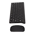 Miniatyrbillede 8 af 8: Trådløst Tastatur & Mus Combo 10 Meter Transmission Intelligent Sleep Ergonomisk Design 2.4G USB Tastatur & Mus Sæt Sort