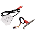 Miniatyrbillede 4 af 8: Ekstern Strømbryder Vandtæt Aerodynamisk Bue Design Dobbelt USB Transmissionsport Desktop Mobil Switch