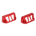 Miniatyrbillede 7 af 8: 2 stk. Aluminiumlegeringsstyreservo Beskyttelsesdæksel RC Servo Beskyttelsesdæksel til Traxxas E Revo 1/10 RC Bil Rød