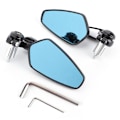 Miniatyrbillede 1 af 8: Universal Motorcykel Bakspiegel - 2 stk. 7/8in Anti-Glare Styrende, 180 grader justerbar
