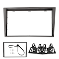 Miniatyrbild 1 av 8: Opel Vectra/ Astra/ Zafira 2Din Center Control Audio Fascia Navigation Frame 2006-OnSilver Grey