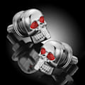 Miniatyrbillede 8 af 8: 4 stk. 3D Skelet Motorcykel Nummerplade Skruefastgørelser