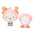 Miniatyrbillede 8 af 8: U DISK USB2.0 Interface Vibrationsresistent Bærbar Hot Swap Sød Tegneseriestil Memory Stick til Laptop Pink 64GB