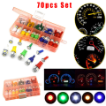 Miniatyrbild 1 av 8: 70 st T5+T10 LED-instrumentpanelklusterplugg instrumentbrädeslampa indikatorset