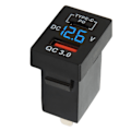 Miniatyrbillede 7 af 8: Biloplader Socket QC 3.0 Hurtig Opladning 12‑24V Spændingsdisplay til Biler Motorcykler Autocampere