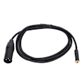 Miniatyrbillede 6 af 8: 3,5 mm Hun til 3-polet XLR Han Kabel 24K Forgyldt Spids XLR Adapterkabel til Forstærkere Mixere Tablets 2m / 6,6ft