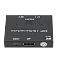 Miniatyrbilde 7 av 8: DisplayPort-bryter 2x1/1x2 DisplayPort tosidig bryter Støtter 8K 30Hz 5K 60Hz 4K 120Hz/60Hz for skjerm bærbar PC