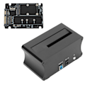 Miniatyrbillede 8 af 8: USB 3.0 til SATA Ekstern Harddisk Docking Station Enkelt Disk 5Gbps Aluminium Legering Kopifunktion HDD Dock 100‑240V EU Stik