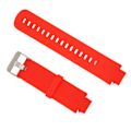 Miniatyrbillede 3 af 8: Smartwatch Remsætning Silikon Ur Håndledsrem Enkelt Farve til Amazfit Verge 3Rød