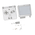 Miniatyrbillede 3 af 8: Game Console Shell til GBA SP Udskiftning af fulddele, hus Shell Case med knapper til Gameboy Advance SP Silver