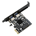 Pikkukuva 1 / 8: USB 3.0 Pcie-kortti PCIE - USB3.0 neljän portin laajennuskortti Windowsille/OS:lle/Linux-järjestelmille PH63