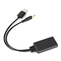 Pikkukuva 2 / 8: Bluetooth 5.0 vastaanottimen sovitinkaapeli USB+ 3,5 mm portti stereoääni auton AUX- universal