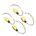 Miniatyrbillede 4 af 8: 4 stk. Motorcykel Blinklys Trekantet Form til Dirt Bike Elektromobil Scooter 1.5W 12V