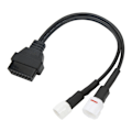 Miniatyrbild 8 av 8: OBD2 till 3-pin och 4-pin Diagnostisk Adapterkabel Läs Motordata Feldetektering för Motorcykel