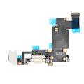 Miniatyrbild 1 av 8: Laddningsportmodul USB-laddningsport Dockkontakt Mikrofon Hörlurs Flexkabelmodul för iPhone 6S Plus Vit