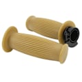 Miniatyrbilde 8 av 8: 1 Par Gasspakskontrollgrep 22mm Kaliber Gasspaksstyre Twistgrep for GY6 50cc 80cc 125c 150cc Scooter Gul