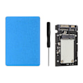 Miniatyrbillede 1 af 8: Aluminiumslegering SSD Adapter Kabinet 6Gbps Dataoverførsel Ultratynd MSATA TIL SATA3.0 Harddisk Adapterkort til Computer Blå
