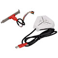 Miniatyrbild 5 av 8: Extern strömbrytare Vattentät Aerodynamisk Båge Design Dubbla USB-överföringsportar Desktop Mobilbrytare