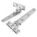 Miniatyrbillede 6 af 8: 2 stk T-form dørhængsel 316 rustfrit stål Heavy Duty Universal Marine Boat Hardware 6x3in
