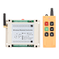 Miniatyrbilde 1 av 8: Fjernkontrollbryter Multifunksjonell 6CH 433Mhz Fjernkontrollrelé for Elektriske Dører Vinduer Industri DC12‑36V