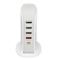 Pikkukuva 2 / 8: Puhelimen lataustelineadapteri USB-latausasema Moniporttinen lataustorni Teline Nopea lataus matkapuhelimelle EU-pistoke