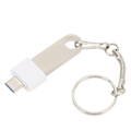 Miniatyrbilde 5 av 8: USB Flash Disk Usb2.0 TypeC Mobiltelefon Datamaskin Dobbelt Bruk U Disk Høyhastighets Flash-stasjon med nøkkelring (256 GB Sølv)