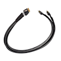 Miniatyrbild 7 av 8: Mini SAS-kabel 24 Gbps snabb överföring SATA/ATA-gränssnitt 0,5 m längd SFF8654 8I till 2xSFF8654 4I-kabel