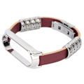 Miniatyrbillede 2 af 8: Retro Læder Armbånd til Xiaomi Mi Band 5/6 NFC Mode Retro Læder Urrem Brun Sølv