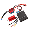 Miniatyrbillede 3 af 8: Børsteløs Motor ESC Kit 5900KV Vandtæt Børsteløs Motor 35A ESC Programmeringskort Combo Sæt til HSP til 1/12 RC Bil