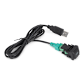 Miniatyrbillede 4 af 8: Stereo USB Kabel Adapter Knap til CD Afspiller Radio DC 12V Universal Tilslutningsledning