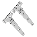 Miniatyrbillede 7 af 8: 2 stk T-form dørhængsel 316 rustfrit stål Heavy Duty Universal Marine Boat Hardware 6x3in