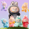 Miniatyrbilde 4 av 5: Den ultimate Labubu 3. generasjons blindboks-gaven - Pop Mart Tokō Face Vinyl nøkkelring og figursamlersett 5