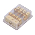 Miniatyrbillede 5 af 8: Strømfordelingsblok Bil Audio Splitter 1 Ind 4 Ud Jordfordeler Sikringsholder 60A