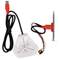 Miniatyrbillede 2 af 8: Ekstern Strømbryder Vandtæt Aerodynamisk Bue Design Dobbelt USB Transmissionsport Desktop Mobil Switch