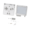 Miniatyrbillede 2 af 8: Game Console Shell til GBA SP Udskiftning af fulddele, hus Shell Case med knapper til Gameboy Advance SP Silver