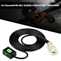 Miniatyrbillede 7 af 8: Motorcykel Gear Indikator Display Speedometer Digitalt Gearskifte Sensorer til Kawasaki (#Grøn)