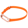 Miniatyrbilde 2 av 8: Remm med metallspenne for Xiaomi Mi Band 6/5 NFC Myk silikon armbånd Oransje