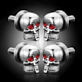 Miniatyrbillede 6 af 8: 4 stk. 3D Skelet Motorcykel Nummerplade Skruefastgørelser