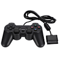 Miniatyrbilde 1 av 8: Dobbel motor svært sensitivt kablet gamepad-spillhåndtak for PS2-spillkonsollkontroller