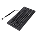 Miniatyrbild 3 av 8: Mini Tangentbord Hemmakontor Skrivbordsdator Laptop 95 Tangenter Svart Mini Trådbundet USB Enkelt Litet TangentbordEngelska