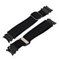 Miniatyrbillede 6 af 8: Urremærke Elastisk Nylon Flettet Justerbar Håndledsrem Armbånd Urrem til Galaxy Watch 4 Sort