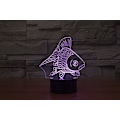 Miniatyrbillede 6 af 7: 3D Guldfisk Fjernbetjening 16 Farve Natlys Illusion Akryl LED Bord Sengelampe Børneværelse Skrivebords Dekoration Fødselsdagsgaver Legetøj til Børn